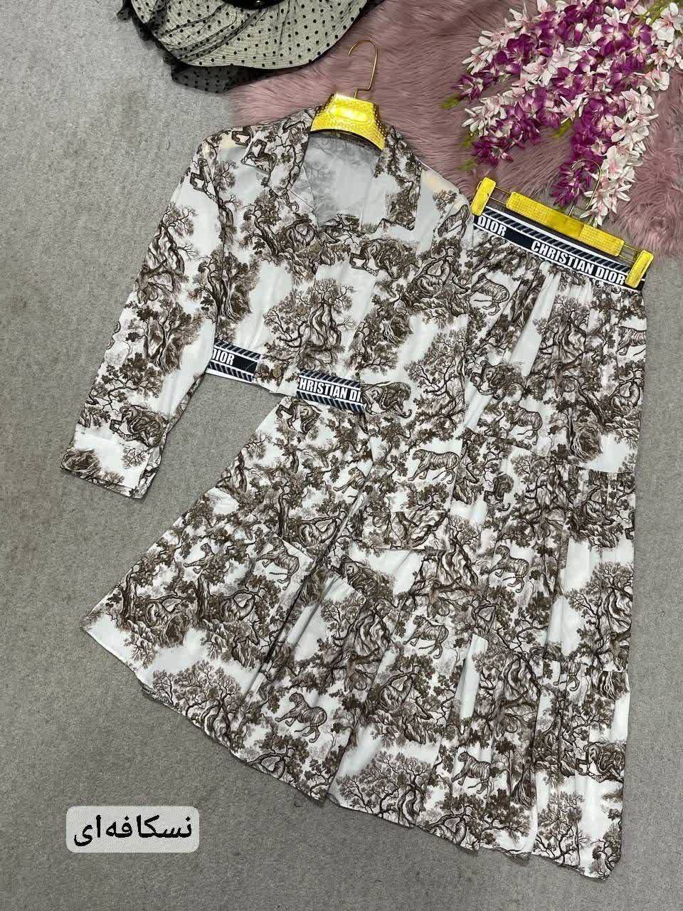 ست کراپ و دامن