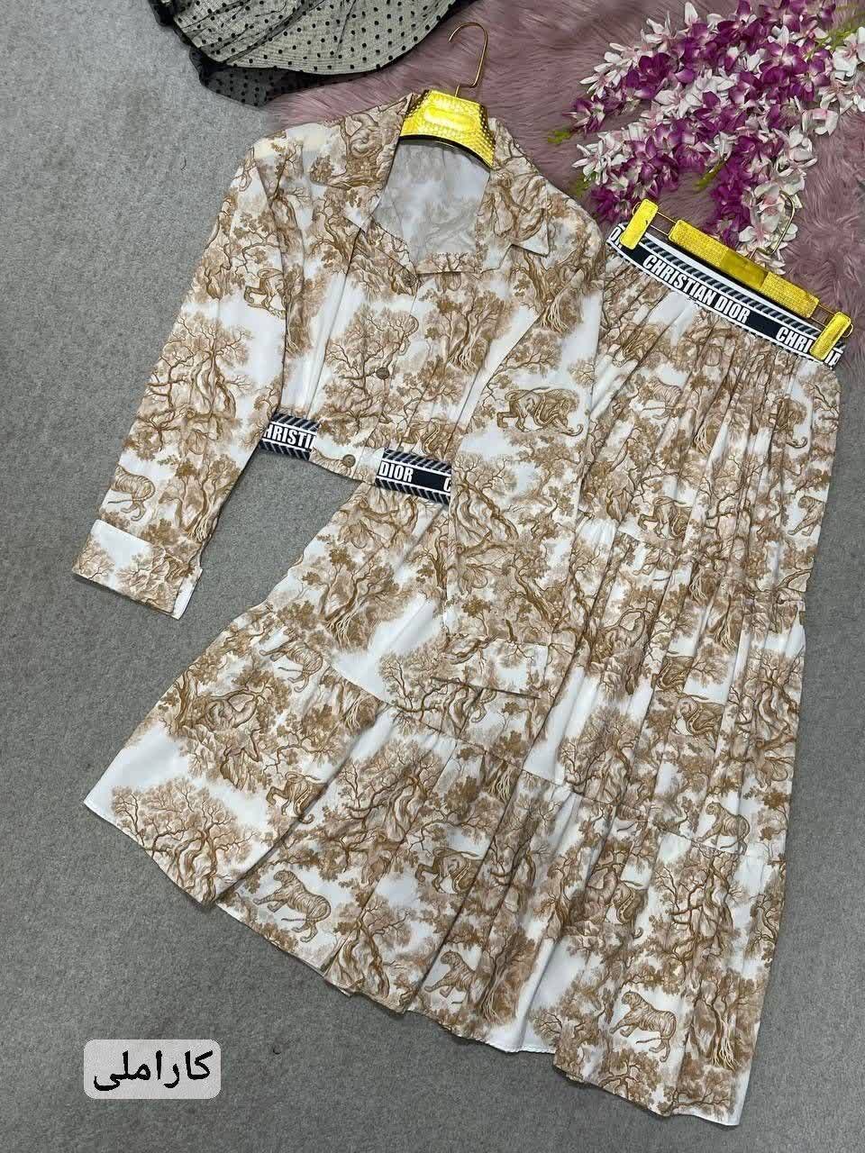 ست کراپ و دامن